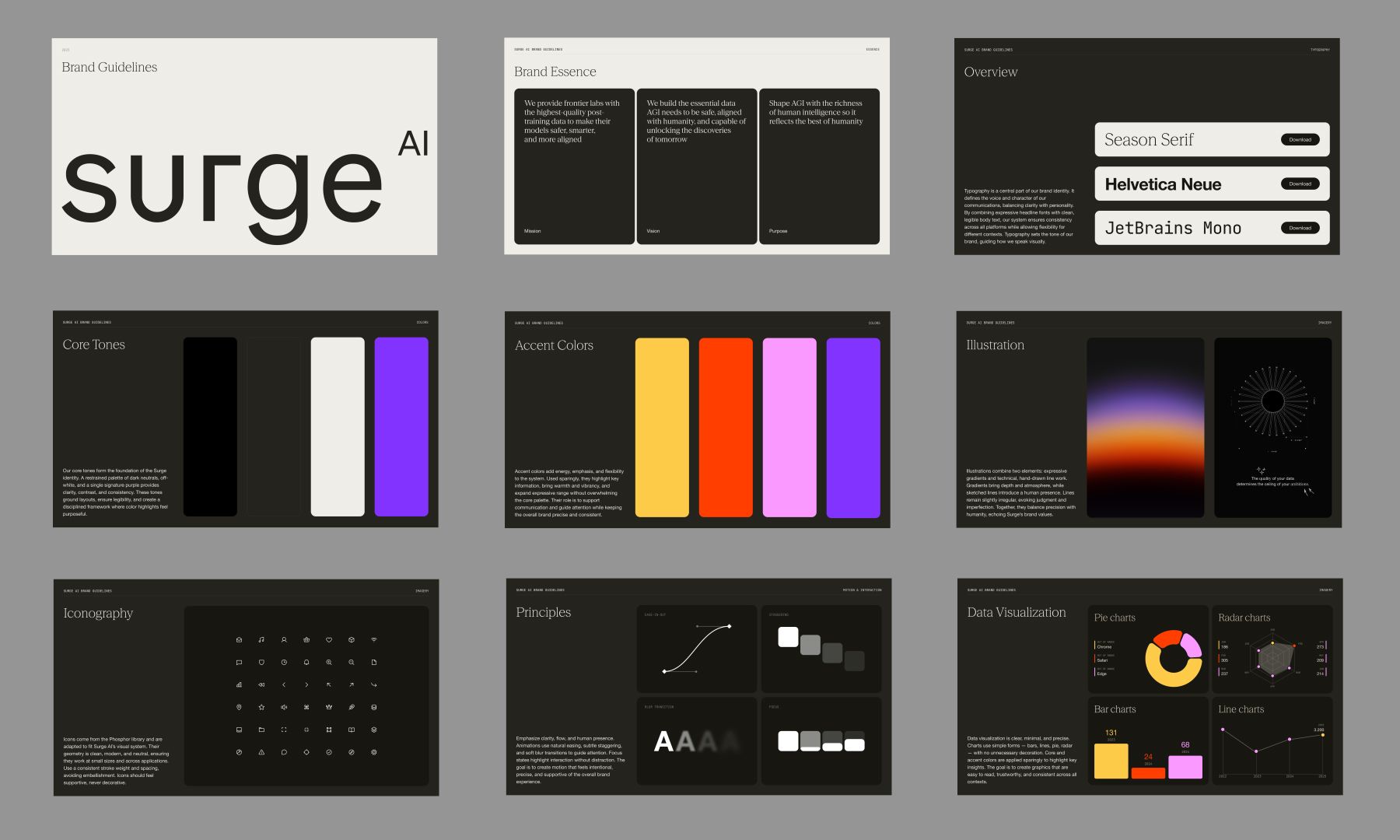 Surge AI brand guidelines