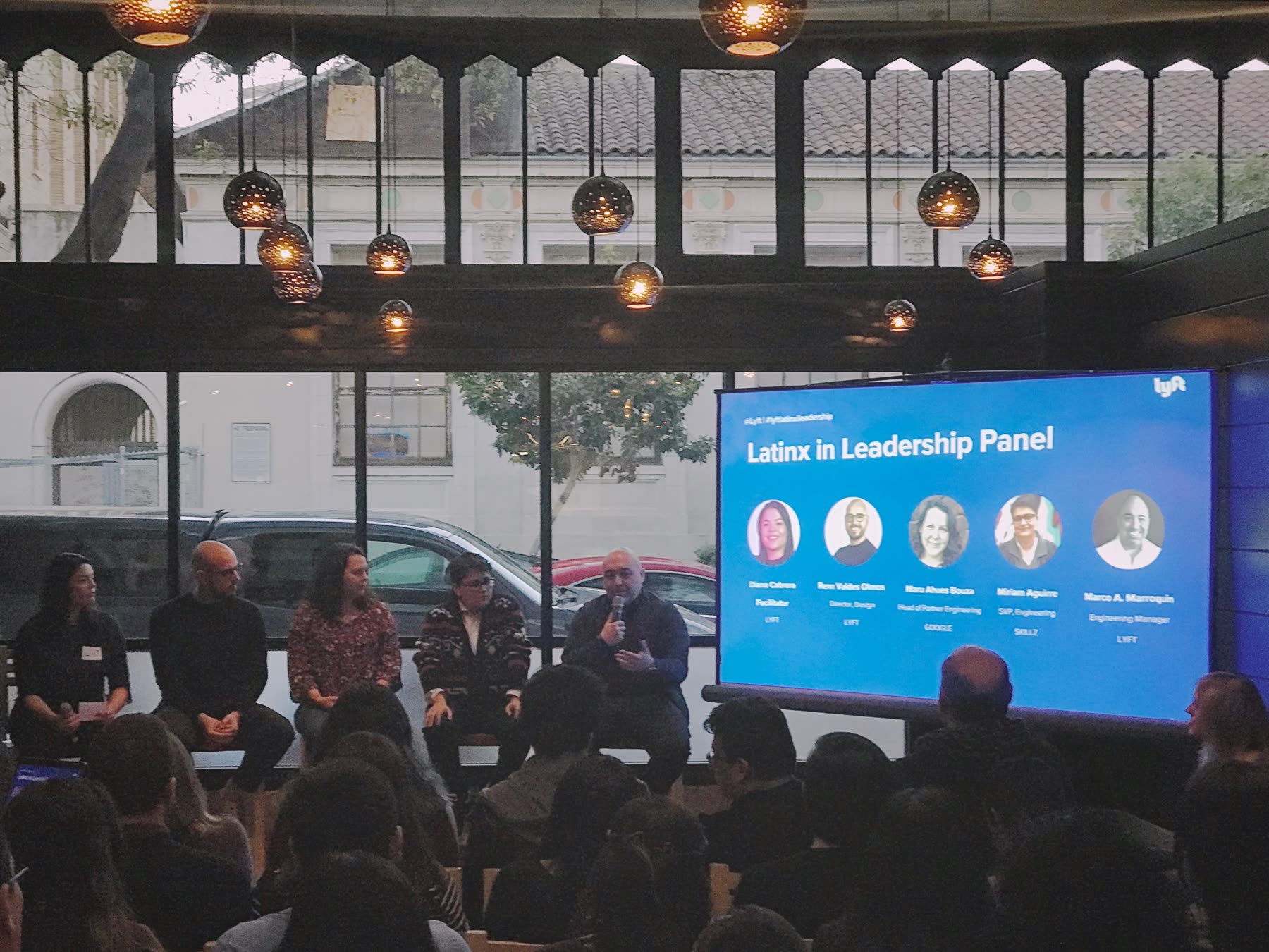 On the Latinx in Leadership panel at Lyft
